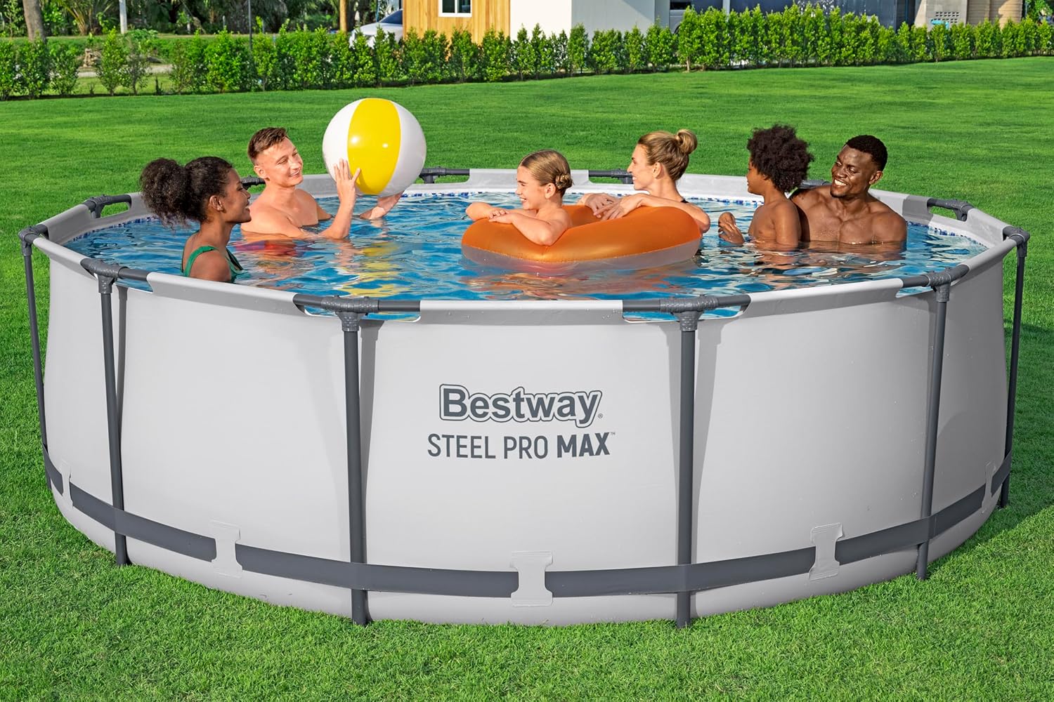 Bestway - Steel Pro Max piscine ronde - 366x100 cm - hors sol, robuste