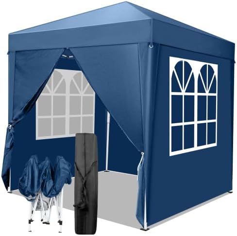 Bonnlo - Tonnelle pliante 2x2m, imperméable, 4 côtés, UV50+