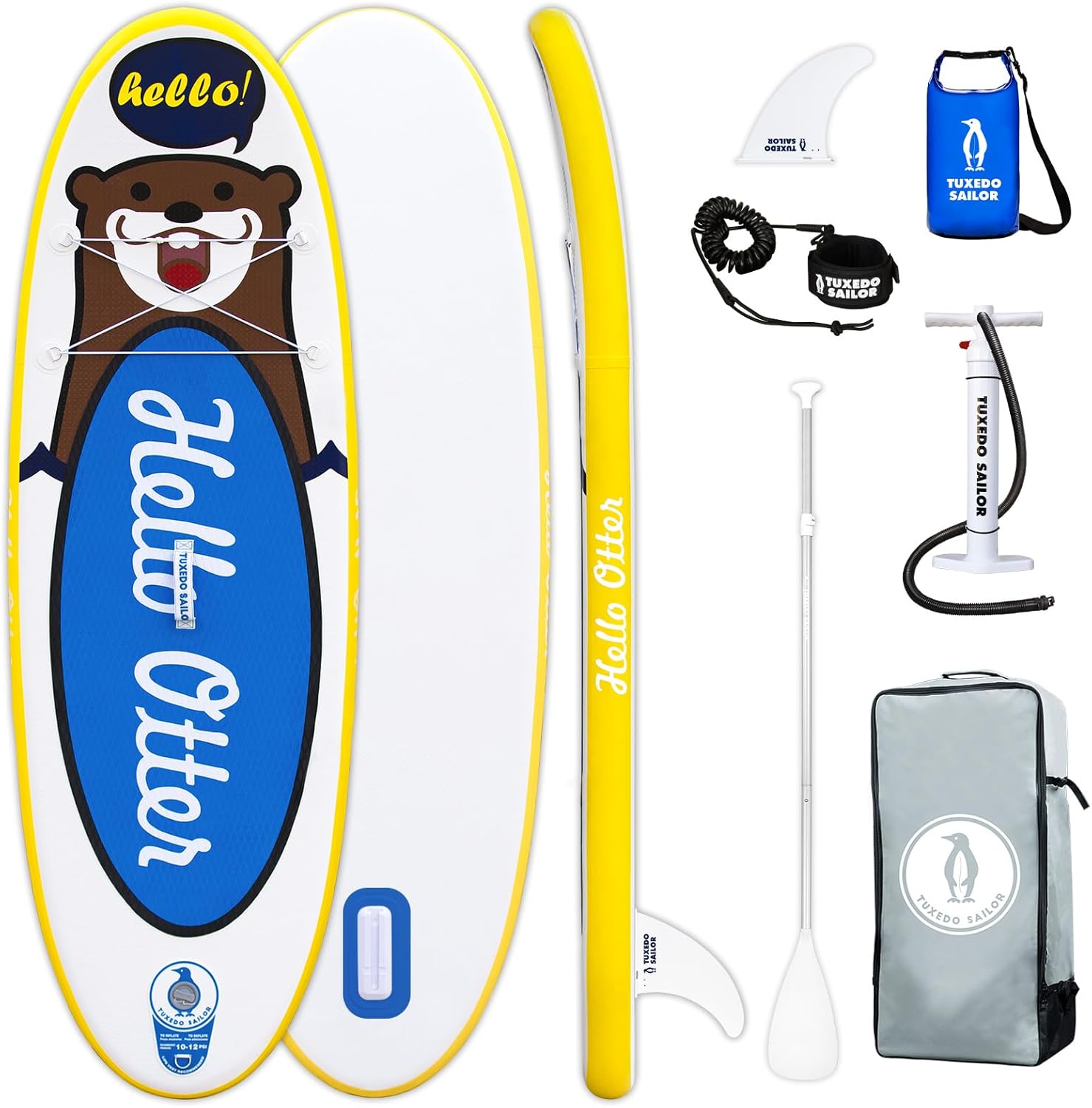 Tuxedo Sailor - planche SUP adulte gonflable, accessoires inclus, 320x81x15cm