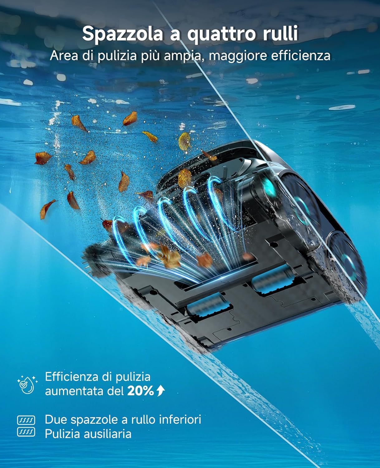 WYBOT - robot piscine OS600 - 120 min autonomie, navigation intelligente