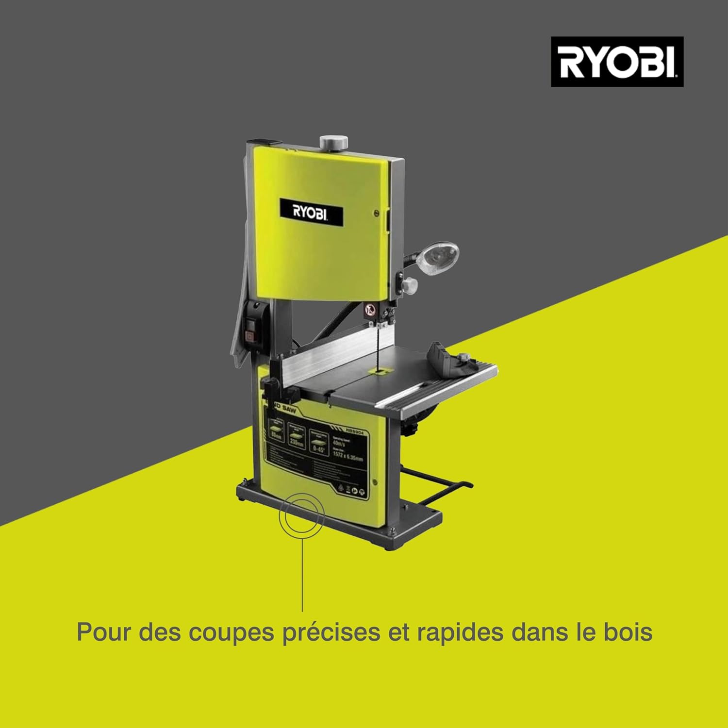 Scie à ruban stationnaire RYOBI 350W - 230mm - RBS904