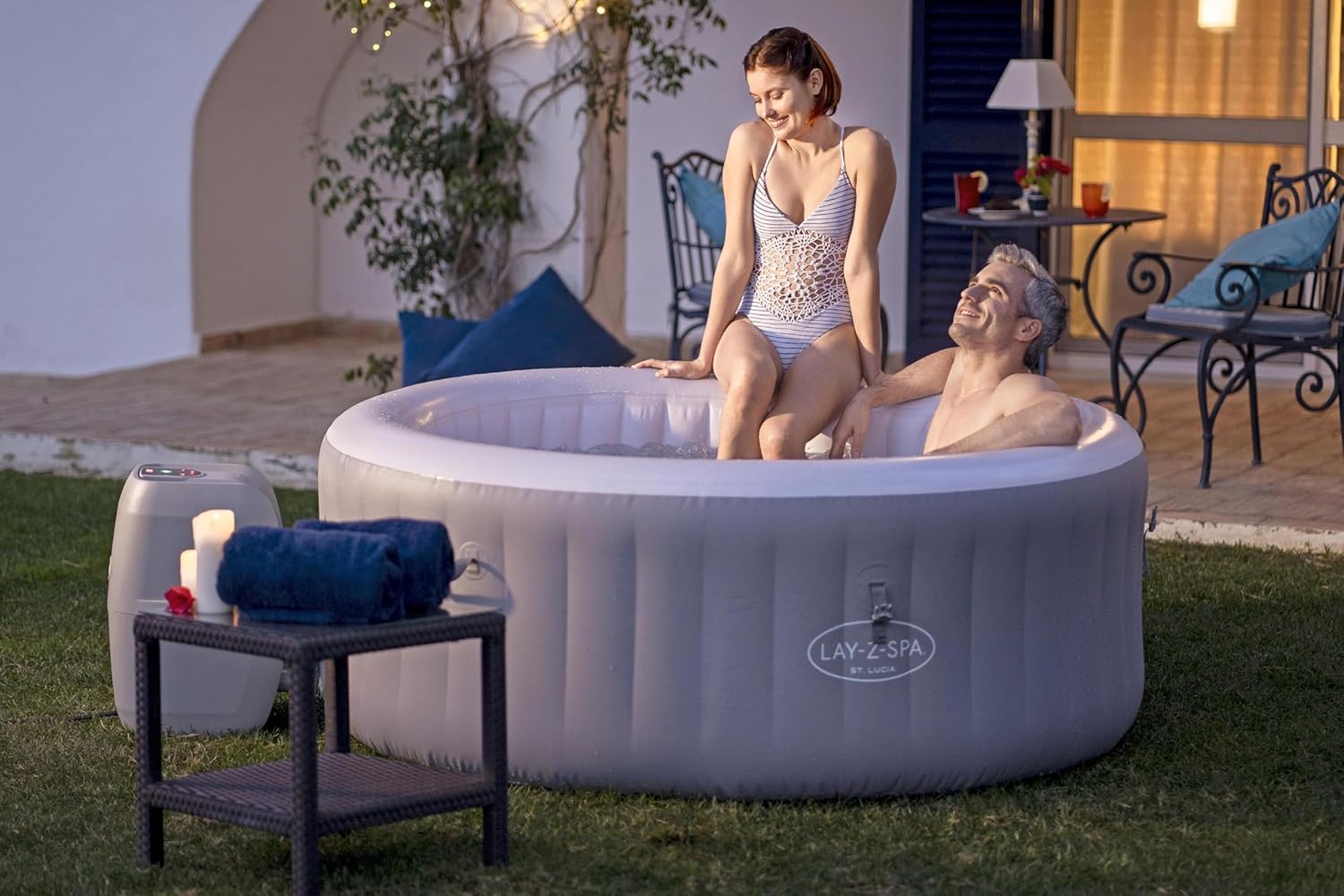Bestway – St. Lucia AirJet – rond 170 cm – spa gonflable 2-3 pers