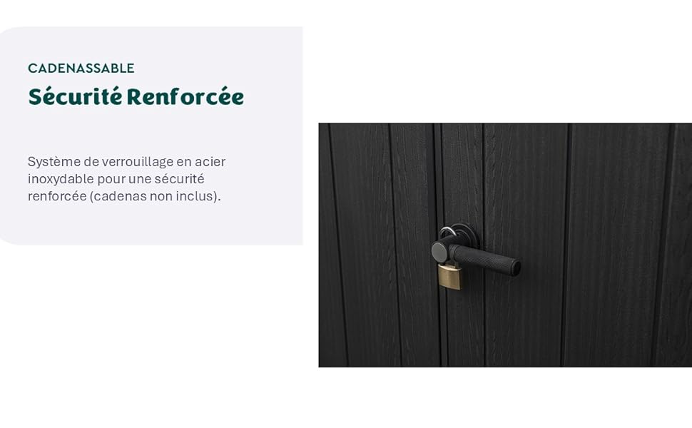Le texte indique « Sécurité renforcée ». Image sombre industrielle ou liée à la sécurité avec un éclairage minimal sur fond noir.
