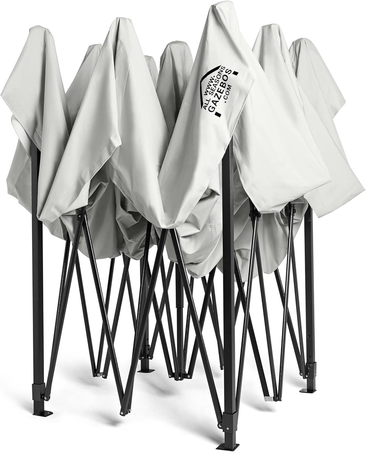 All Seasons Gazebos - Pop-up tonnelle série 3x3m - blanche, 100% imperméable