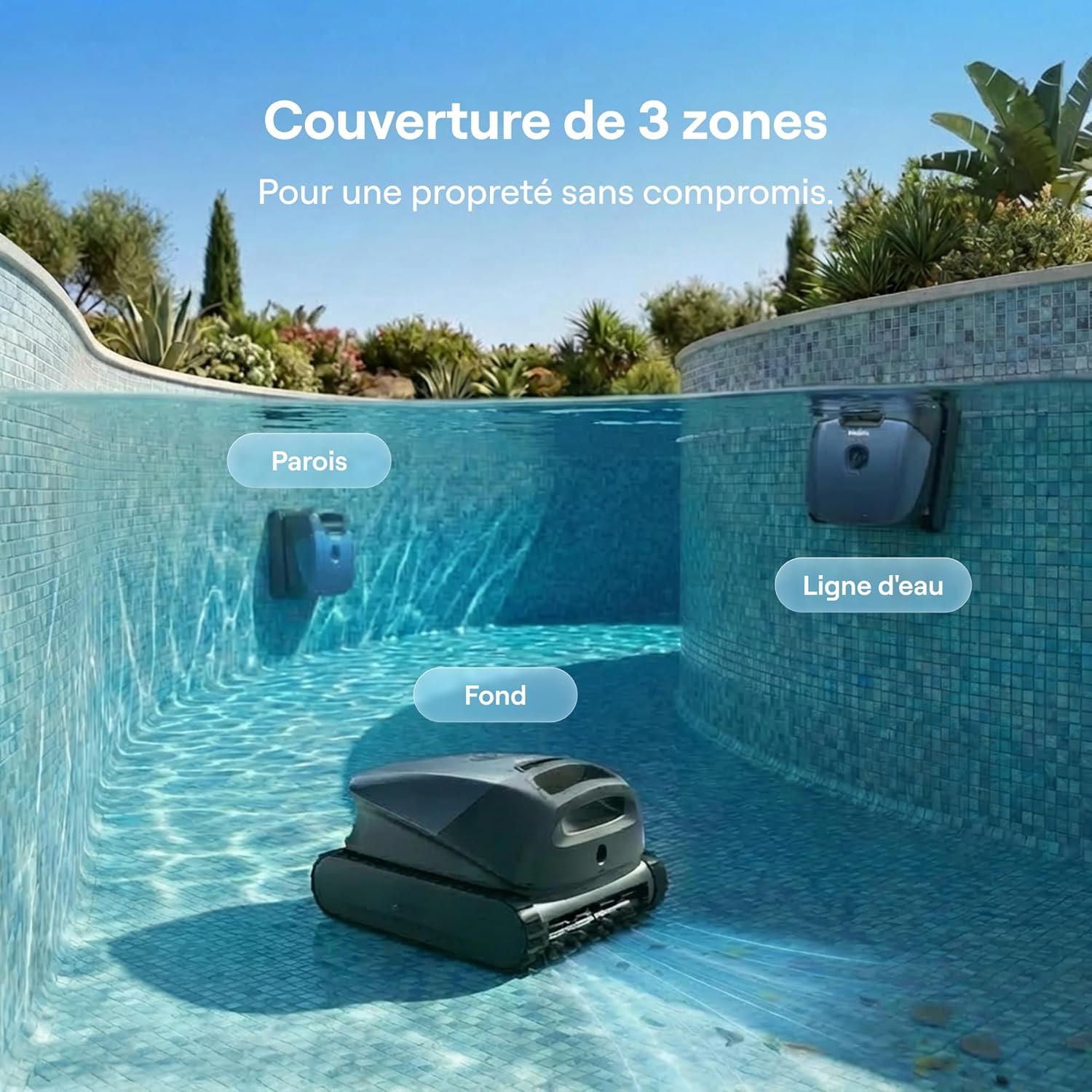 Beatbot - Sora 10 - robot piscine - 25700 LPH, filtre 5L, 300min, SORA10