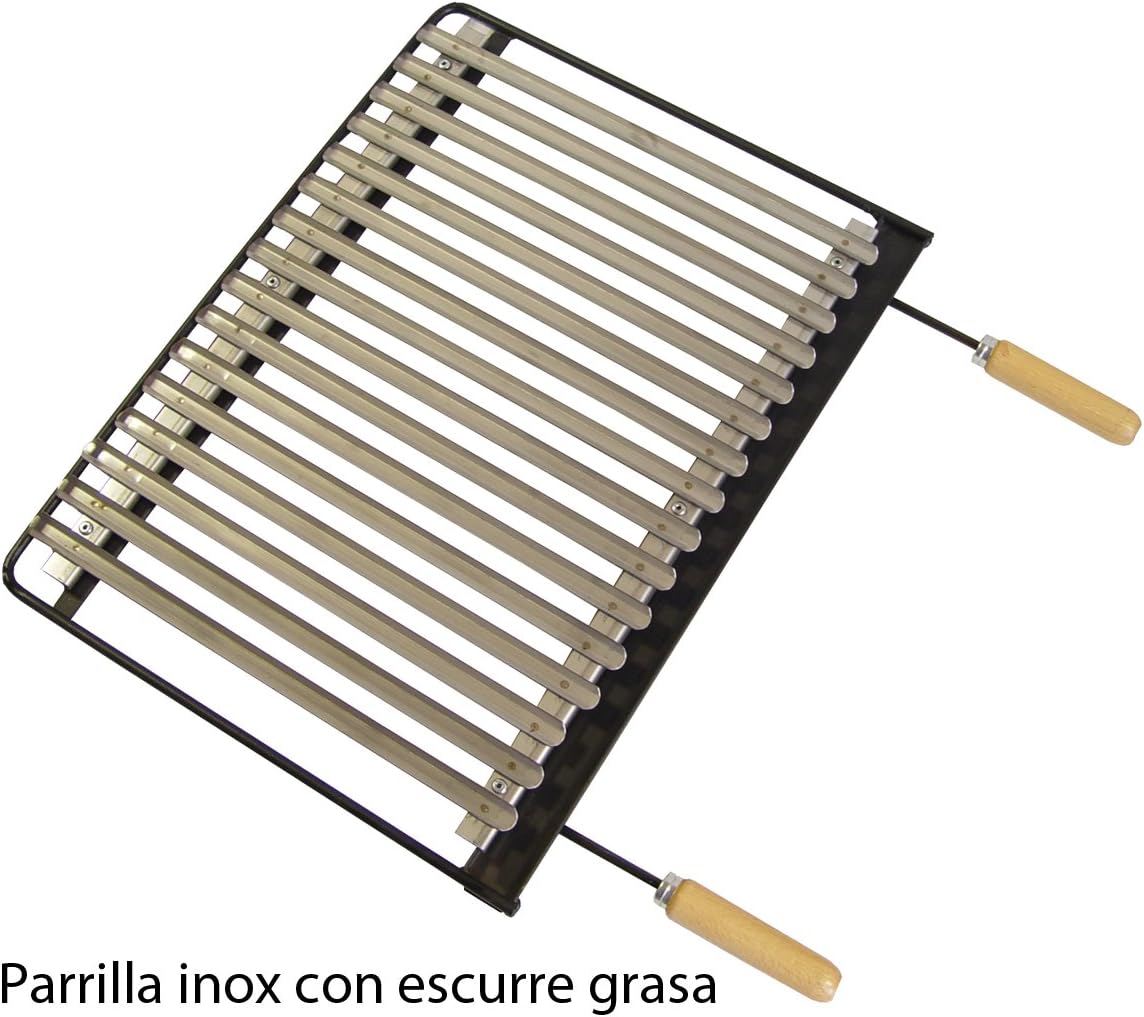Imex El Zorro - Barbecue inox avec grille fer - 71406