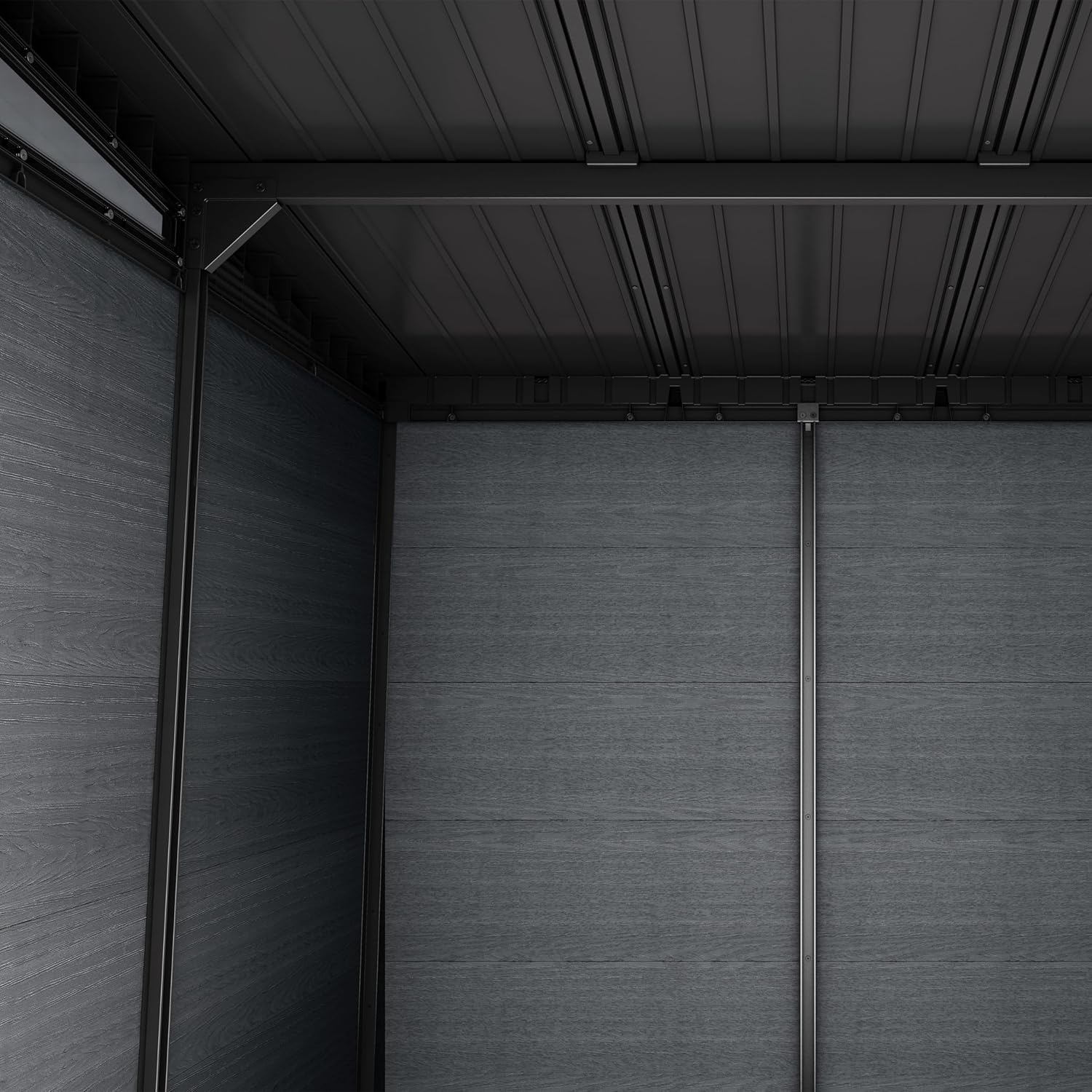 Keter - Newton série - 223,8x230x246 cm - abri de jardin gris - 757
