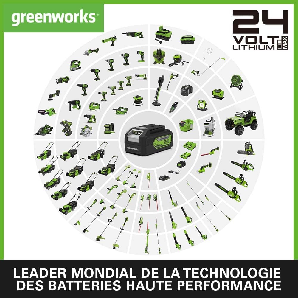 Greenworks - tronçonneuse sans balais - 35cm - 20 m/s, graisseur auto, garantie 3 ans