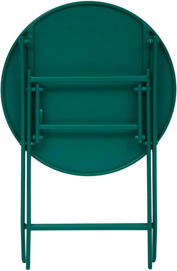 Hespéride - Greensboro - Ø60cm - Table ronde pliante acier vert opale