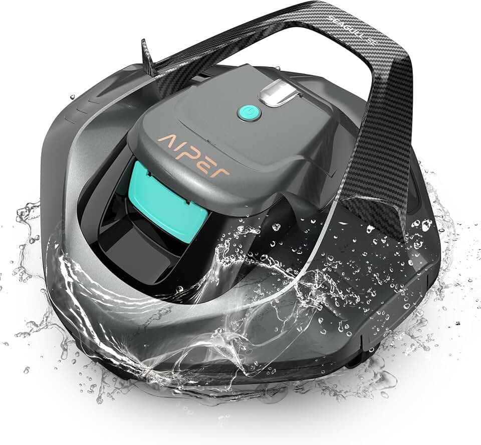 AIPER - Robot piscine sans fil - 80 m² - double moteur, 90 min
