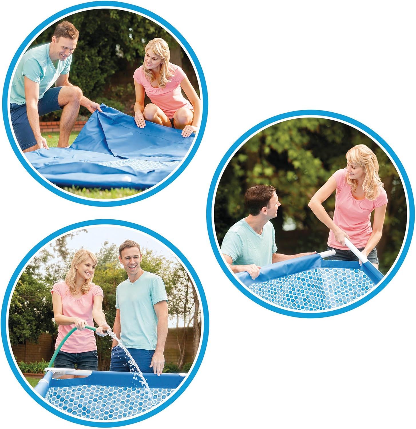 Intex - Piscine Cadre Métal - Ø305x76 cm - hors-sol, structure acier