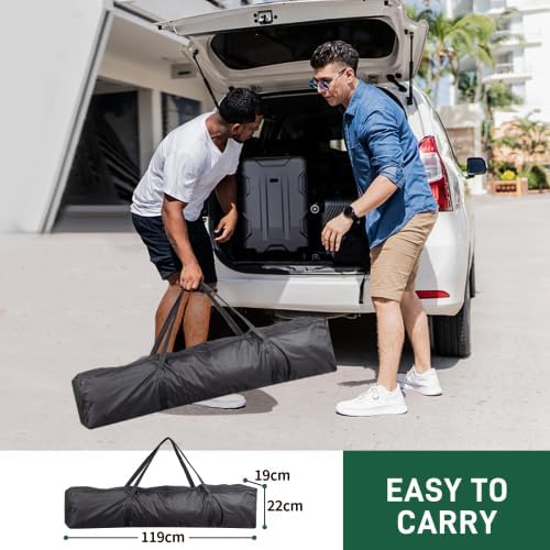 Bonnlo Tonnelle de Jardin Pliante 3x3 imperméable/Tente Pop-up Inclus Sac de Transport/Barnum Pliant Exterieur Rapide à Installer/Gazebo avec Paquet de 4 Poids Lourd Sable,Gris