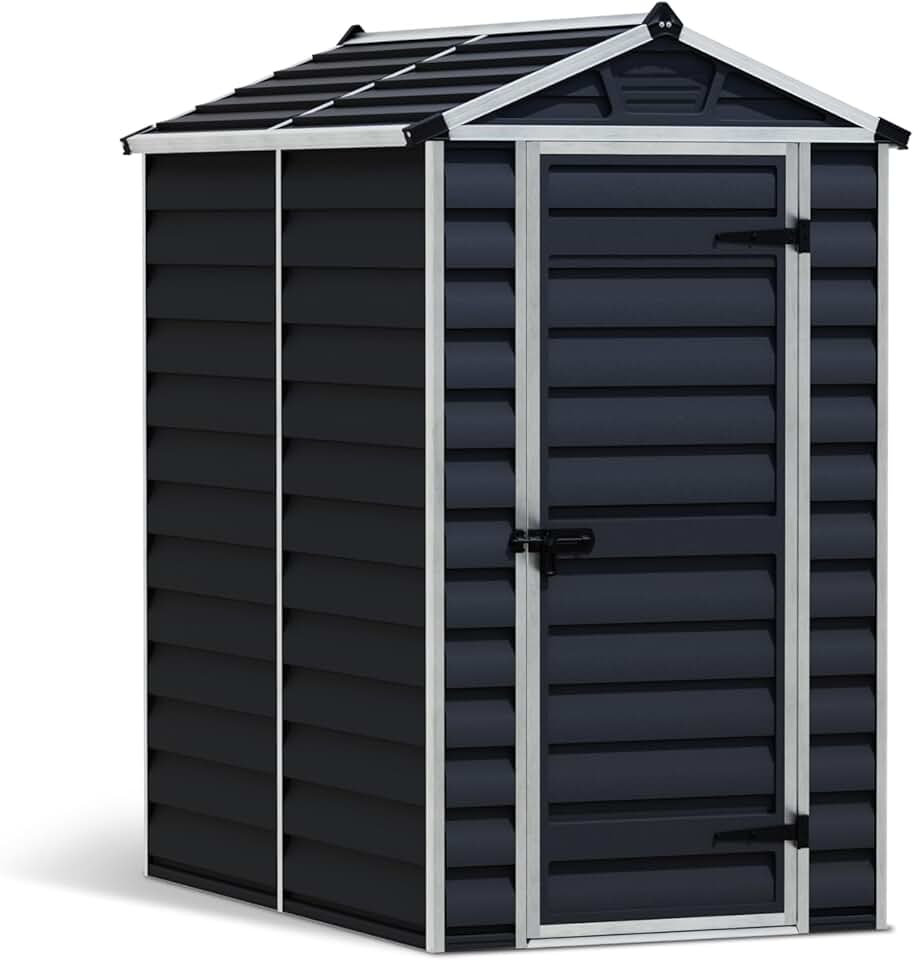 Canopia by Palram - Skylight - 121x177 cm - abri de jardin métal, polycarbonate anti-rouille, protection UV, gris minuit