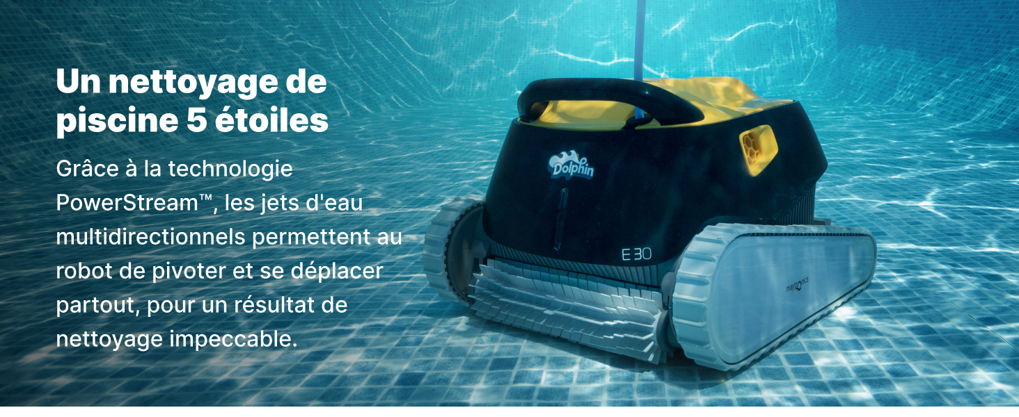 avec jets multidirectionnels pour un nettoyage en profondeur. Comprend la technologie PowerStream pour des mouvements et une couverture efficaces