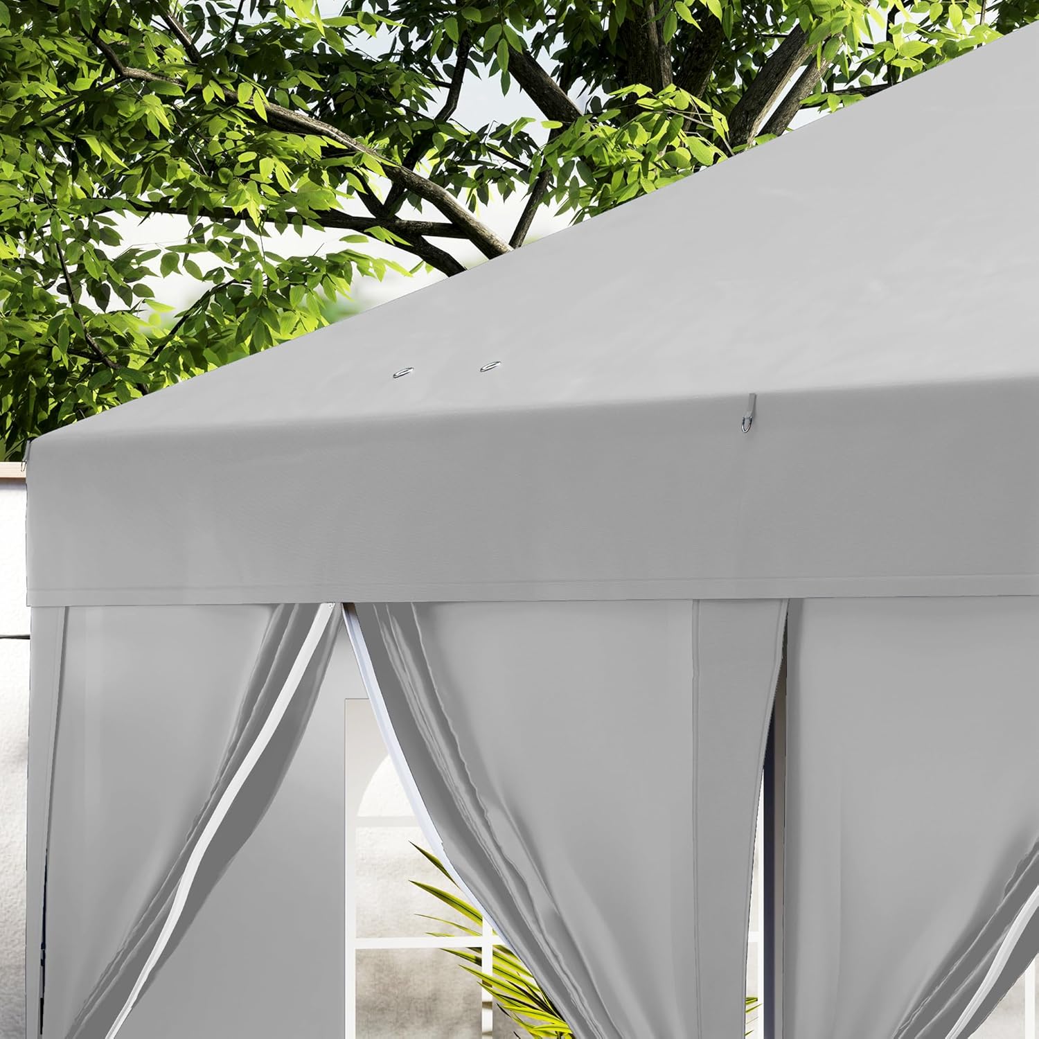 Outsunny - tonnelle pliante série Pop-up - 3x6m - 6 parois, sac transport, gris