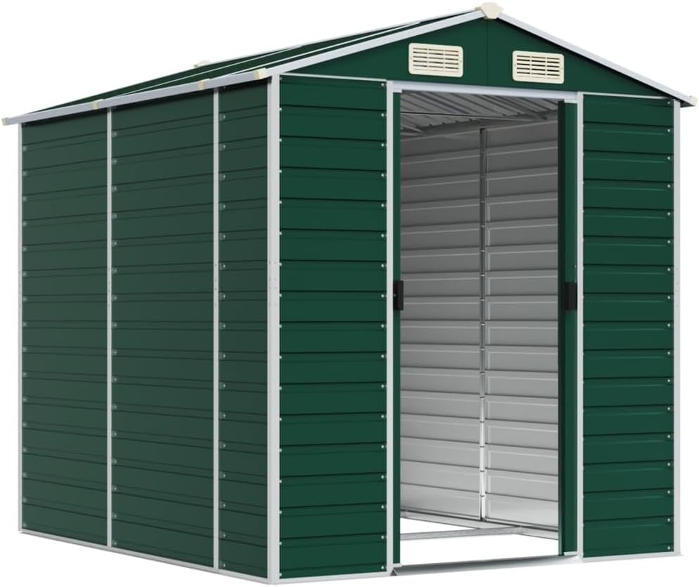 Abri de jardin - acier galvanisé - 191x215x198 cm - rangement outils ZEYUAN