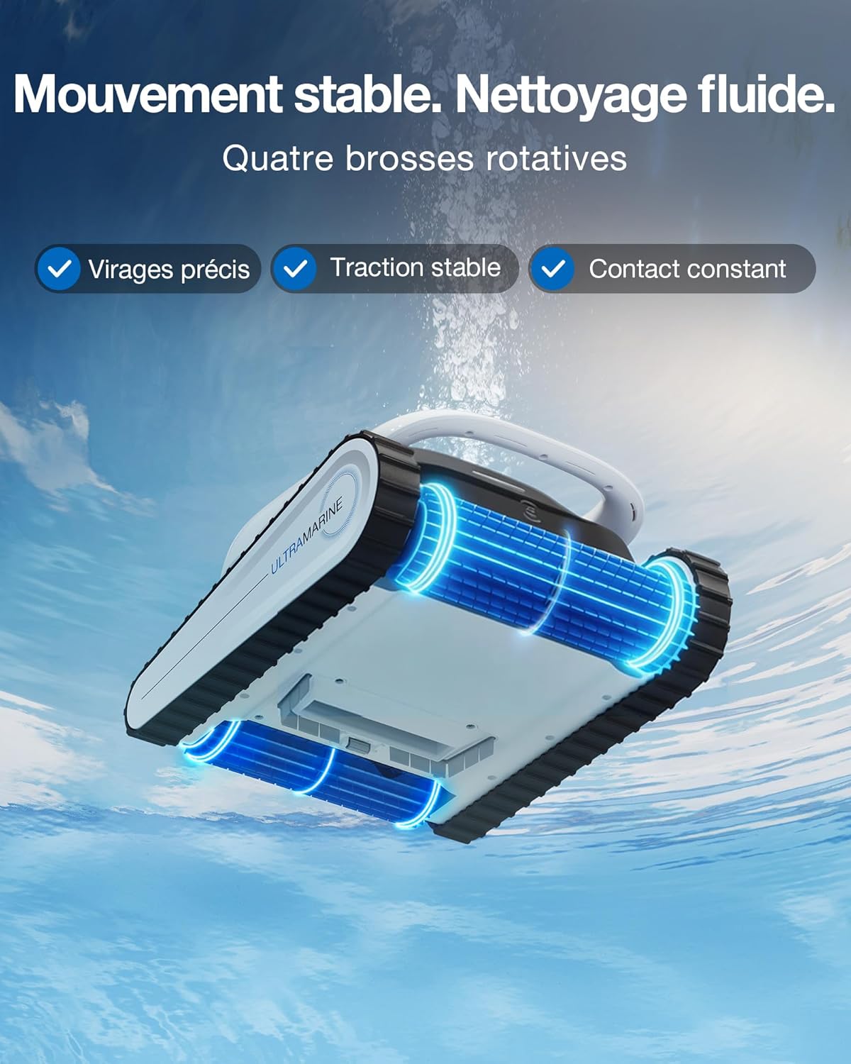 ECOVACS - Ultramarine P1 - 180 m² - 180 min, 300 L/min, filtration double, SmartNavi