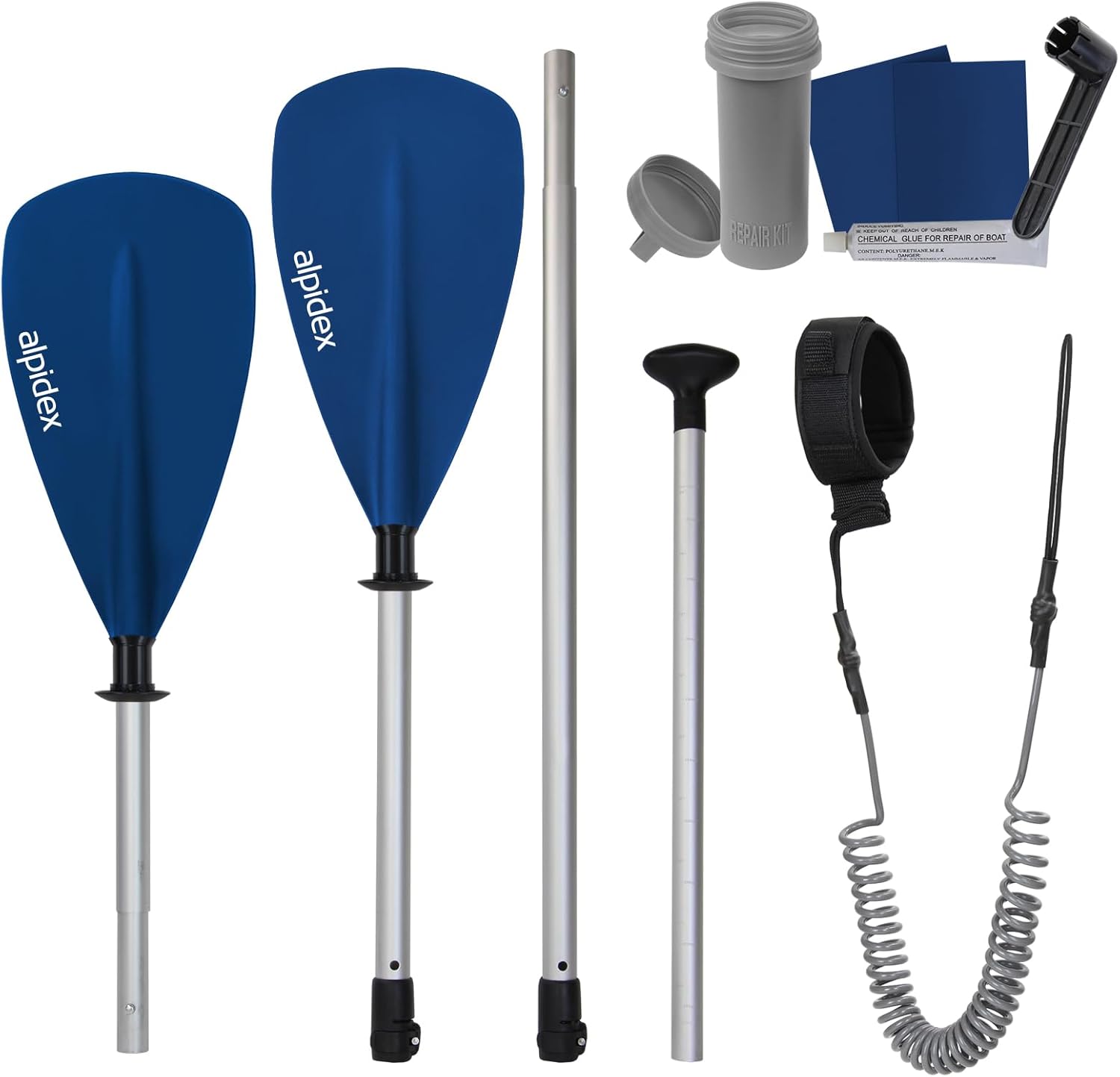 ALPIDEX - Stand Up Paddle Board - 320x76x15 cm - gonflable, kit complet, 200 kg
