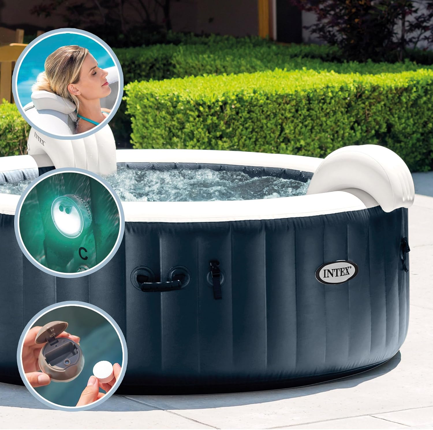 Intex Pure Spa Blue Navy 4 Places