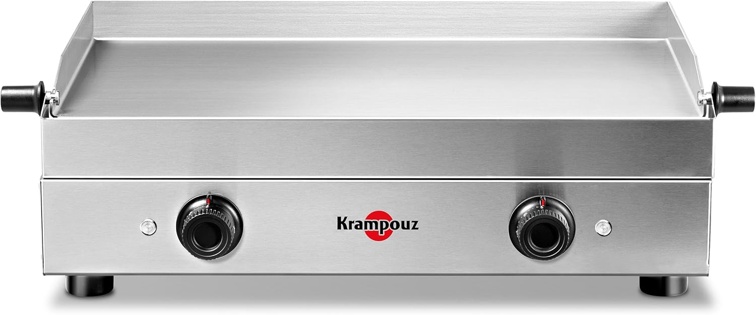 Krampouz - Plancha Saveur - 64x33cm inox, 3200W, 2 zones, thermostats PFSV2AA-KR