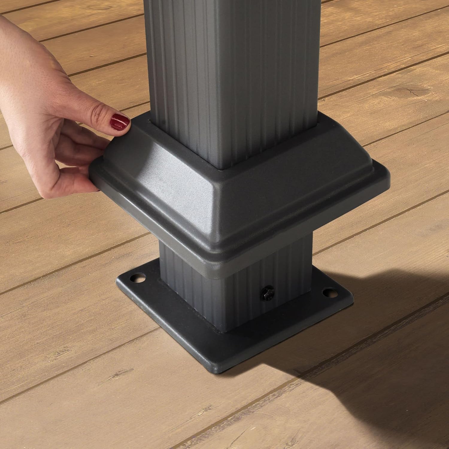 TOOLPORT - Tonnelle Jardin Série Toit Acier - 3x4 m - 4 parois Champagne