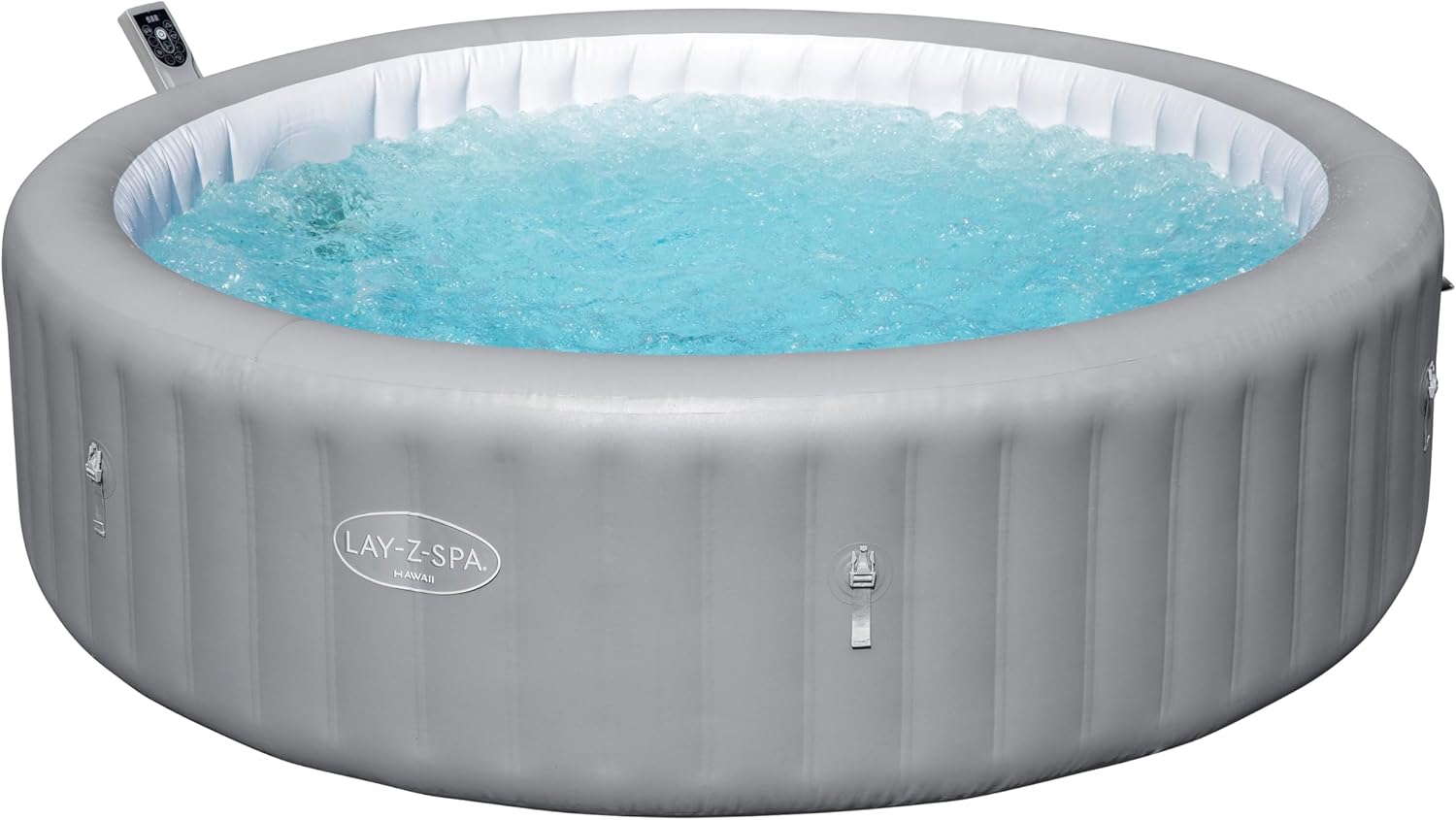 Bestway - Hawaii MaxHold EnergySense UltraFit - 2,36m x 71cm - AirJet rond gris - 8 places