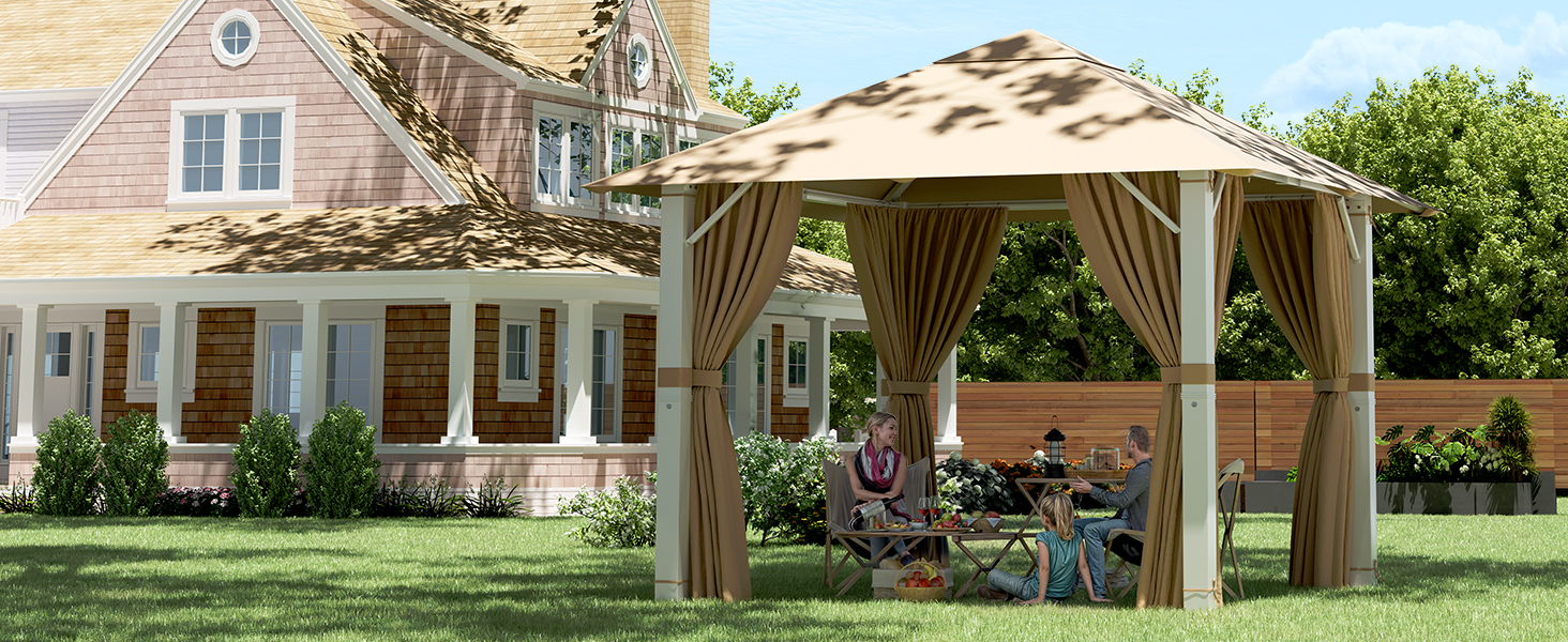 tonnelle de jardin exterieur 3x4