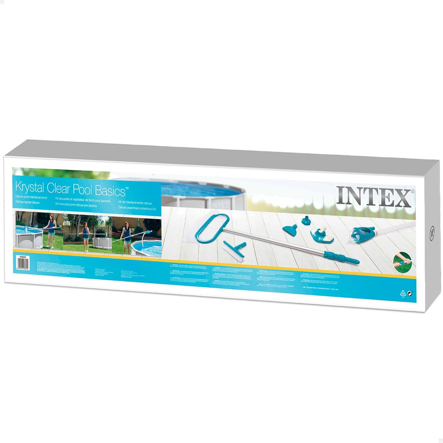Intex - kit d'entretien Vac+ - 29.8x12.4x113 cm - bleu, nettoyage efficace