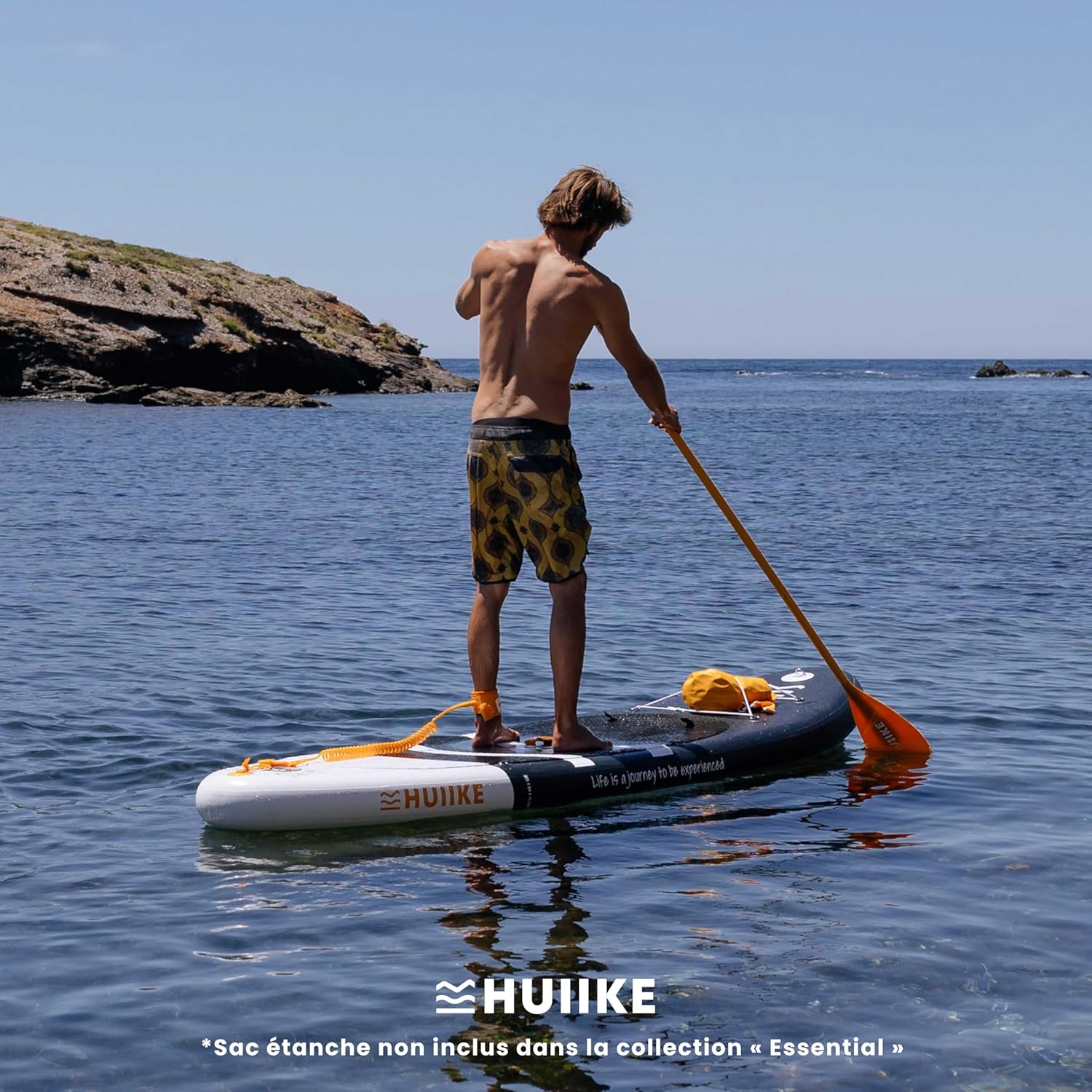 HUIIKE Paddle Gonflable Adulte avec Accessoires Inclus, Pagaie, Ailerons, Pompe. Planche de Stand Up Paddle Grande Stabilité et Résistance. 305 x 84 x 15 cm, Jusqu'à 130 kg