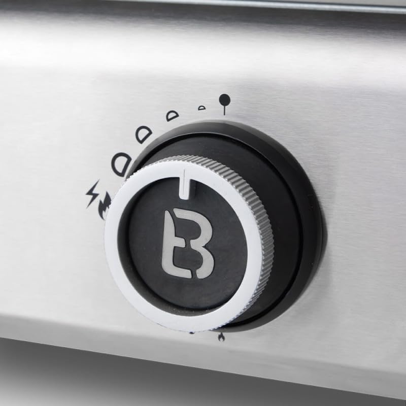 Favex - Brasero plancha gaz inox 2 feux 52x34cm 5,3kW Stable Flame