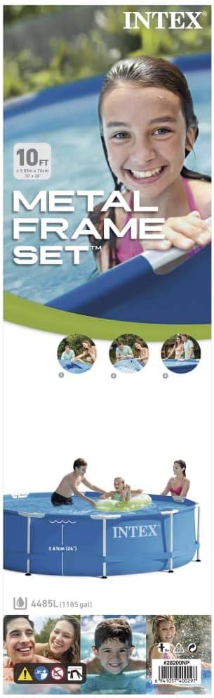 Intex - piscine métal série Metal Frame - 305x76 cm, pompe incluse 28202GN