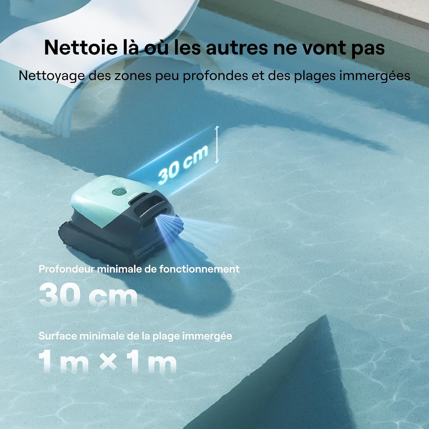 Beatbot - Sora 10 - robot piscine, 300 min, filtre 5L, 25700 LPH