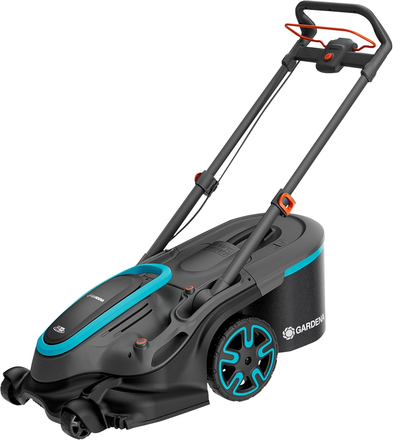Gardena Tondeuse PowerMax Duo 46/36V P4A 4 Ah - sans Chargeur ni Batterie: Haute Performance, Deux Lames Valent Mieux Qu’Une, Idéal pour Les espaces étroits, Moteur Puissant PowerBoost (14646-55)