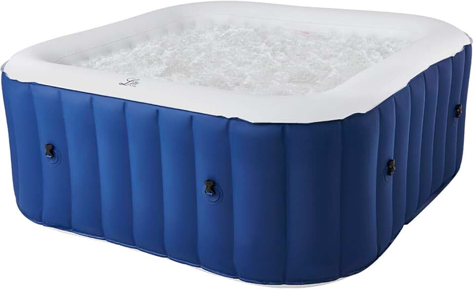 Happy Garden - Spa gonflable Alpine 4 places - carré - confort et relaxation