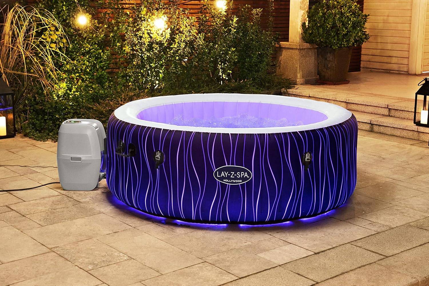 Bestway - LAY-Z-SPA Hollywood - 196x66cm - 4-6 personnes, Airjet