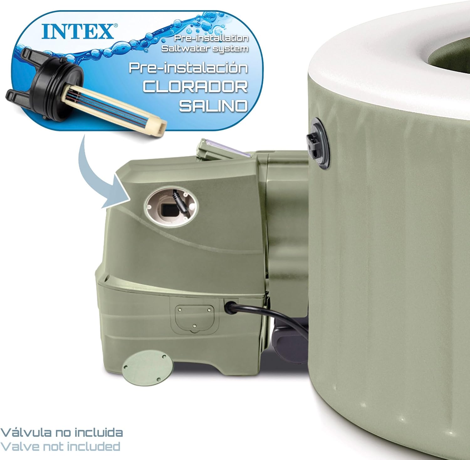Intex - 28428NP - PureSpa Olive 6 Places