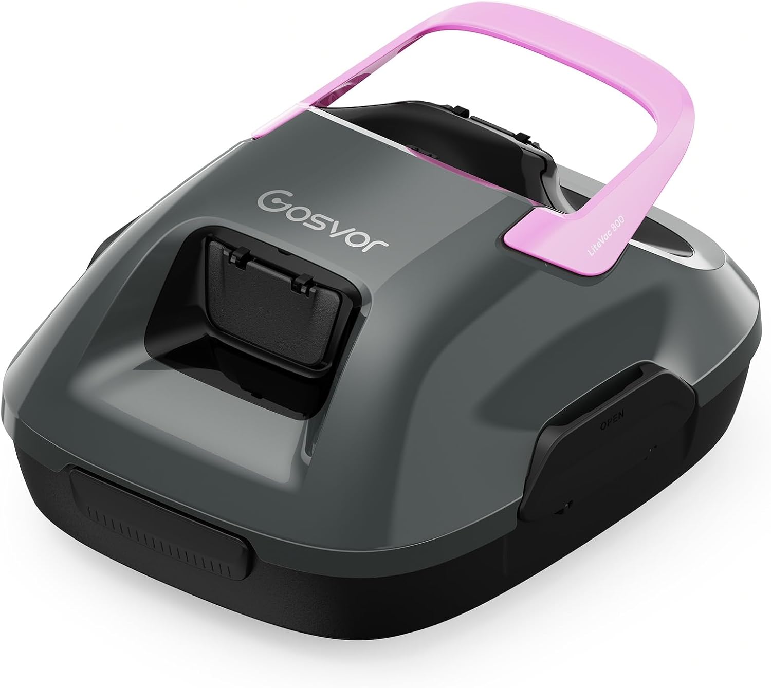 Gosvor Robot Piscine sans Fil, Aspirateur Automatique Piscine Hors Sol, 90 Min d’Autonomie, Retour Automatique, Portable, Robot de Piscine Jusqu’à 80 m²