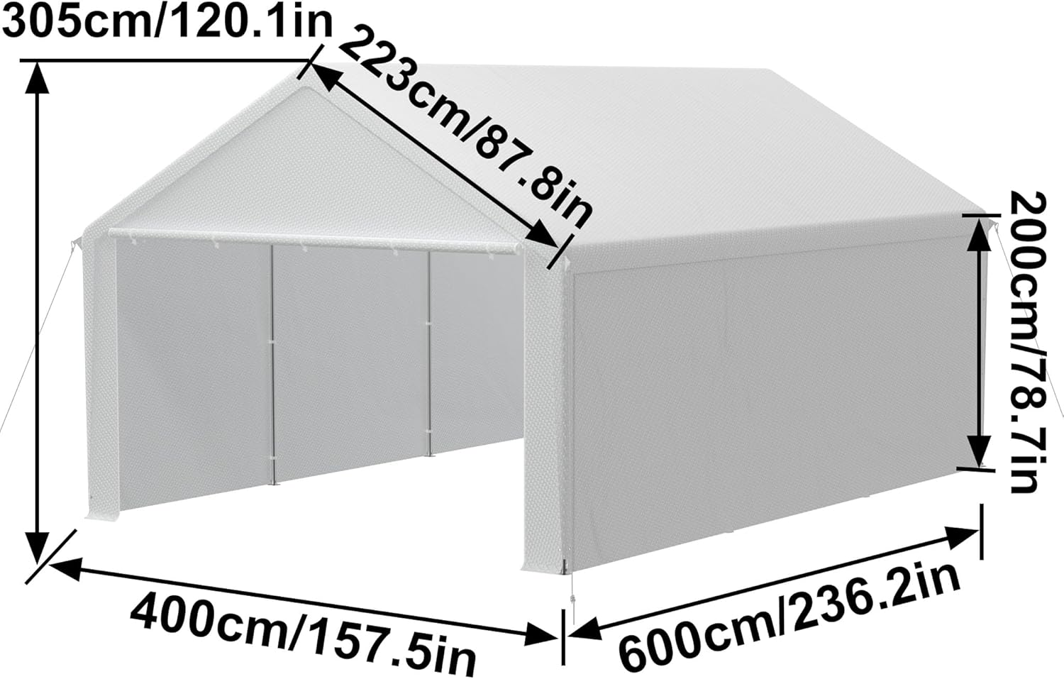 FIVMEN - Abri de jardin 24 m³ - Parois amovibles, résistant hiver