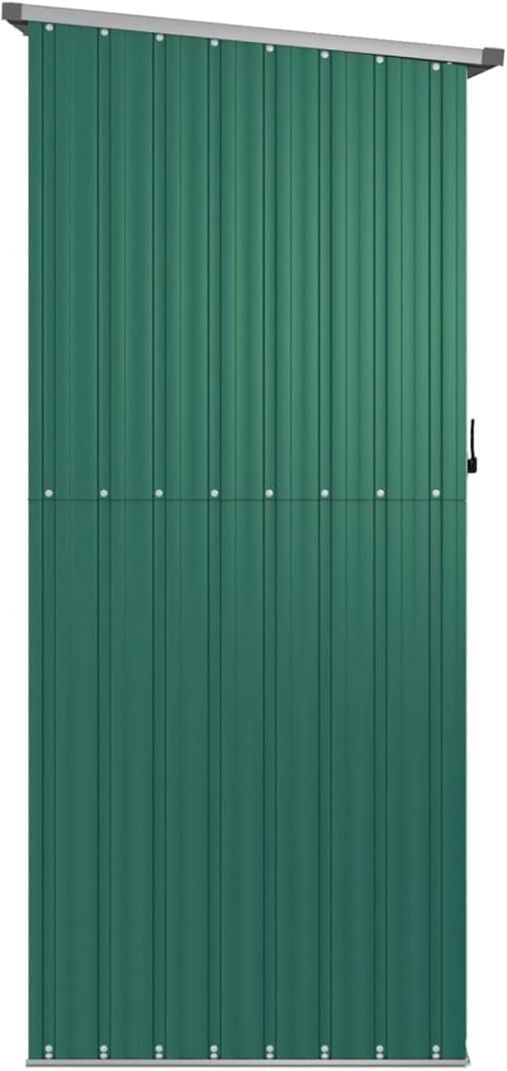ShGaxin - abri de jardin en acier galvanisé vert - 180x97x200 cm - extérieur robuste