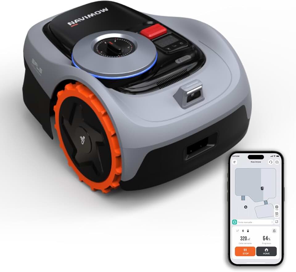Segway - Navimow i105E - 500/600m² - tondeuse robot, RTK+Vision, multizone, IA, limite virtuelle, i105E