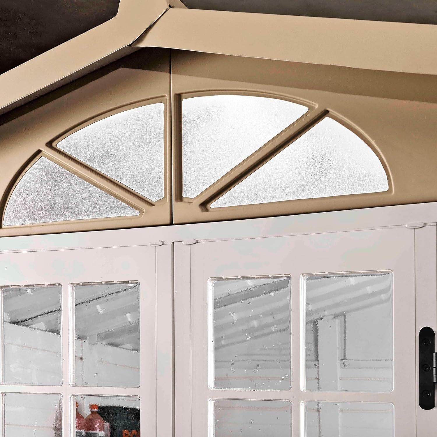 Gardiun - Tuscany Evo 280 - 261x309x225 cm - Résine, 8 m², Blanc/Beige