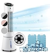 Klarstein 45W Rafraichisseur d'air mobile, ioniseur 5-en-1, refroidisseur d'air par évaporation, ...