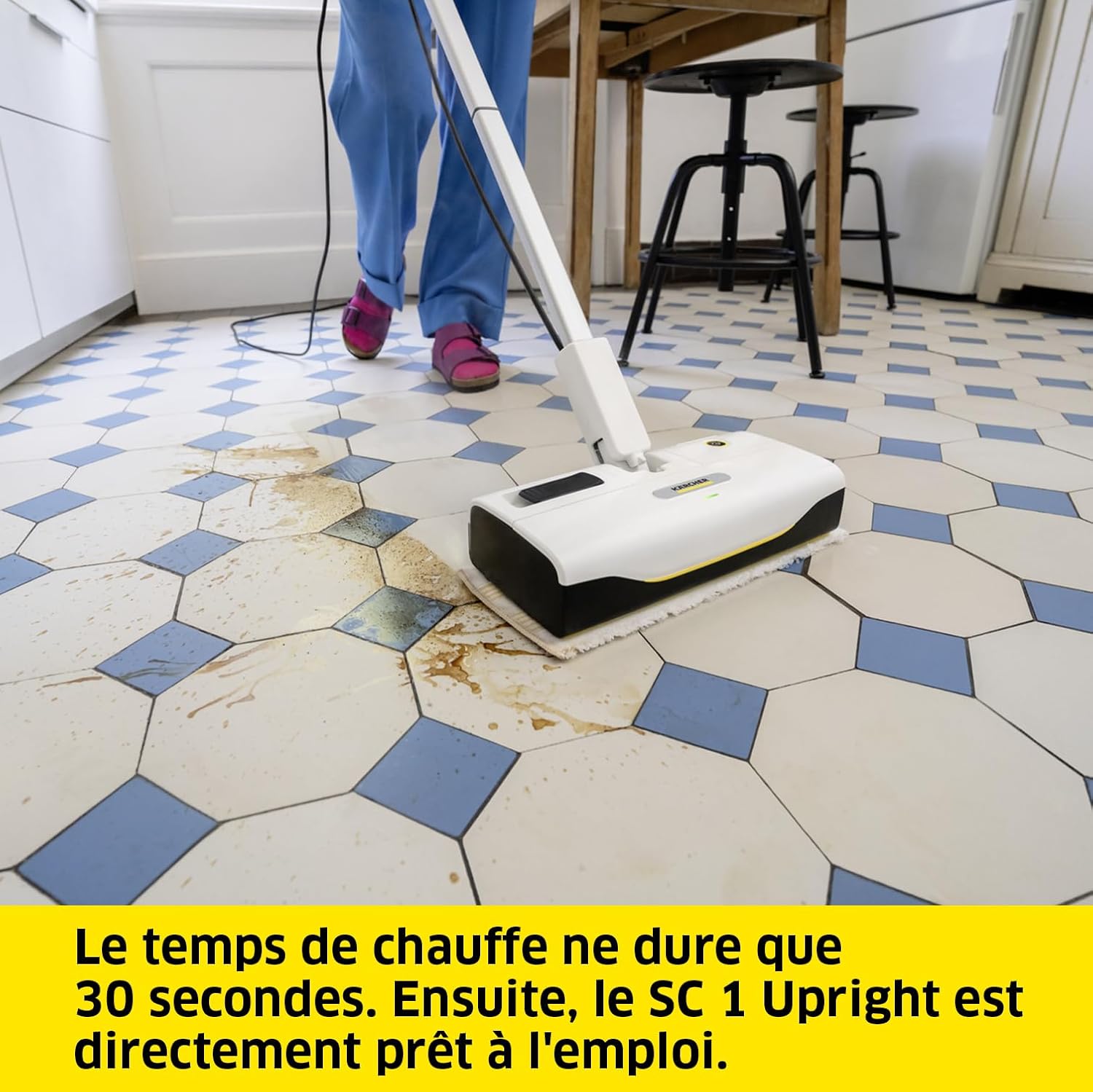 Kärcher - SC 1 Upright - 30s chauffe, 0,2L, 2,1kg, EasyFix sol