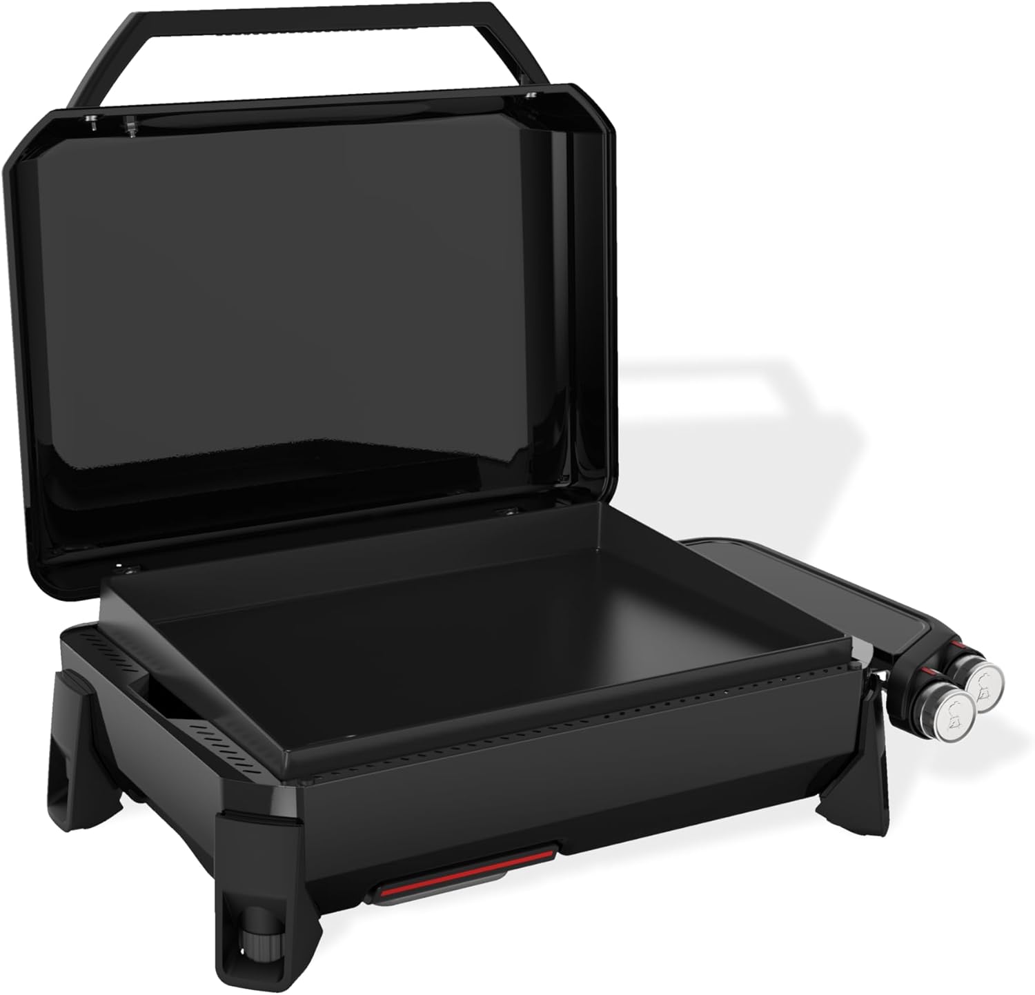 Weber - SLATE GP - 56x41 cm - plancha 2 brûleurs, surface émaillée, ajustable, jusqu'à 260°C, noir