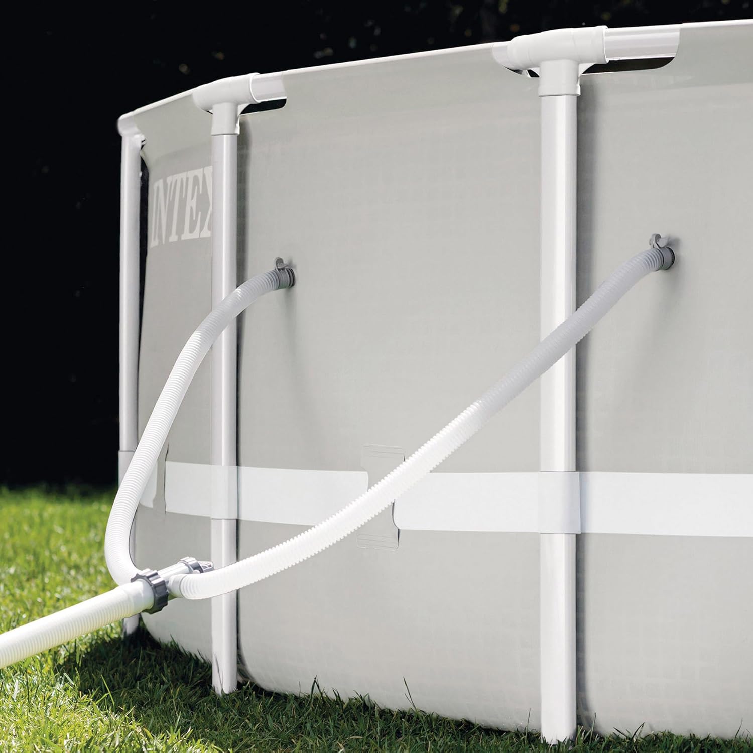Intex - Prism Frame Série - 12ft x 30in - Piscine tubulaire robuste