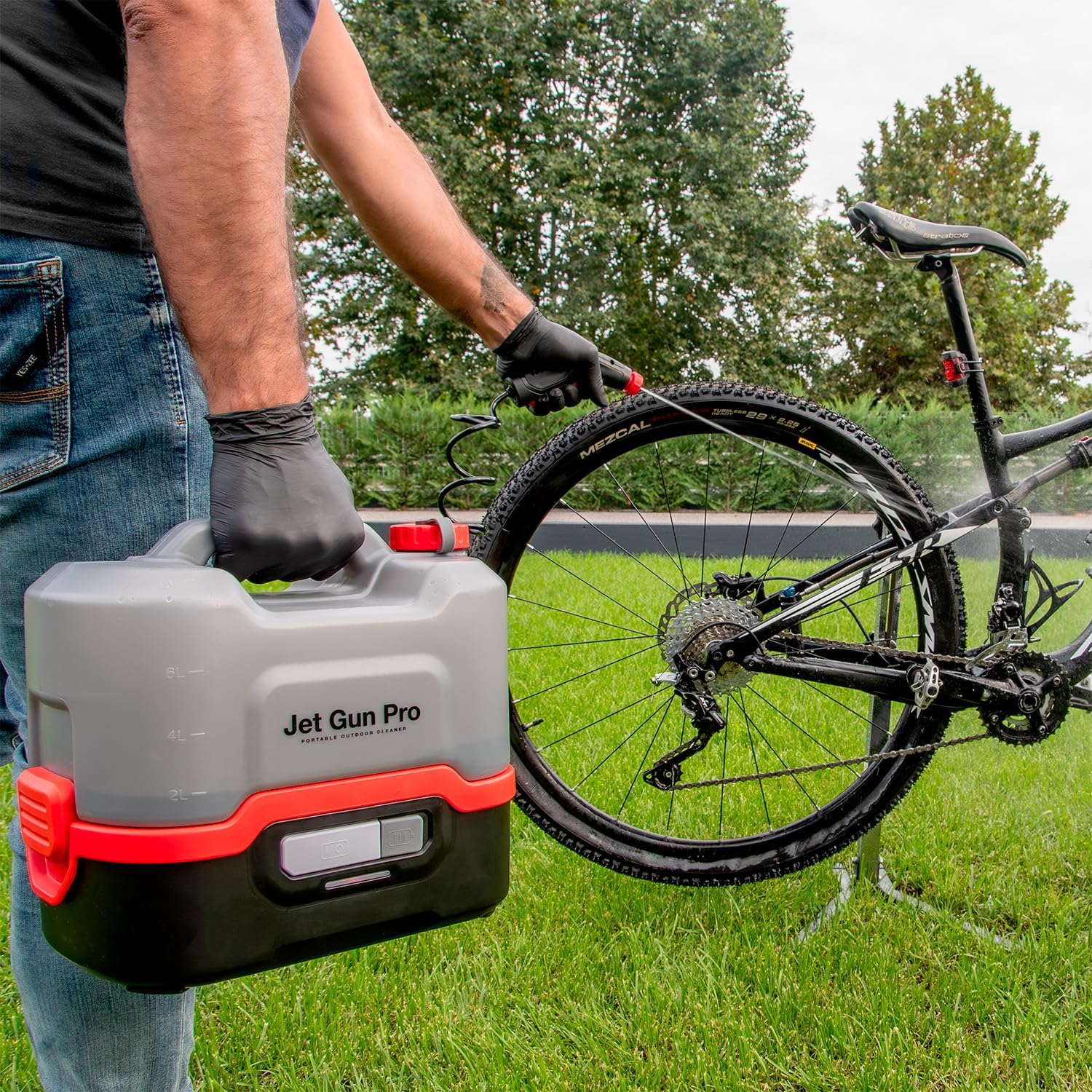 ERRECOM - Jet Gun Pro+ - 2,9 kg - Nettoyeur haute pression portable 8L