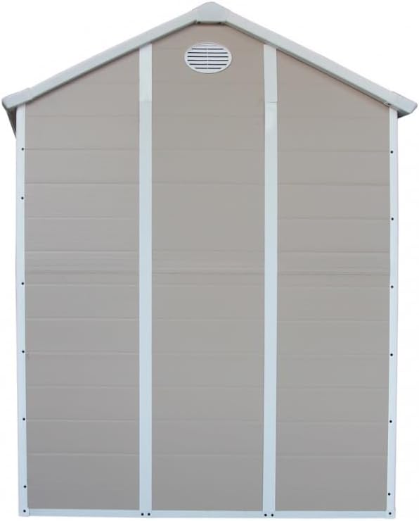 Jôbu - Abri Jardin Résine - 5,32m² - acier, porte double, fenêtre, 226cm