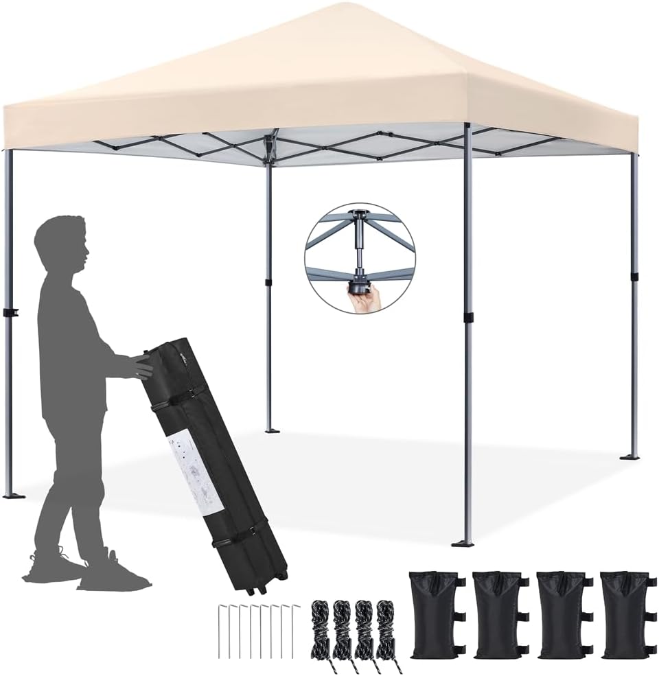 Yaheetech - Tonnelle pliante 3x3m - avec sac, sacs de sable, chevilles