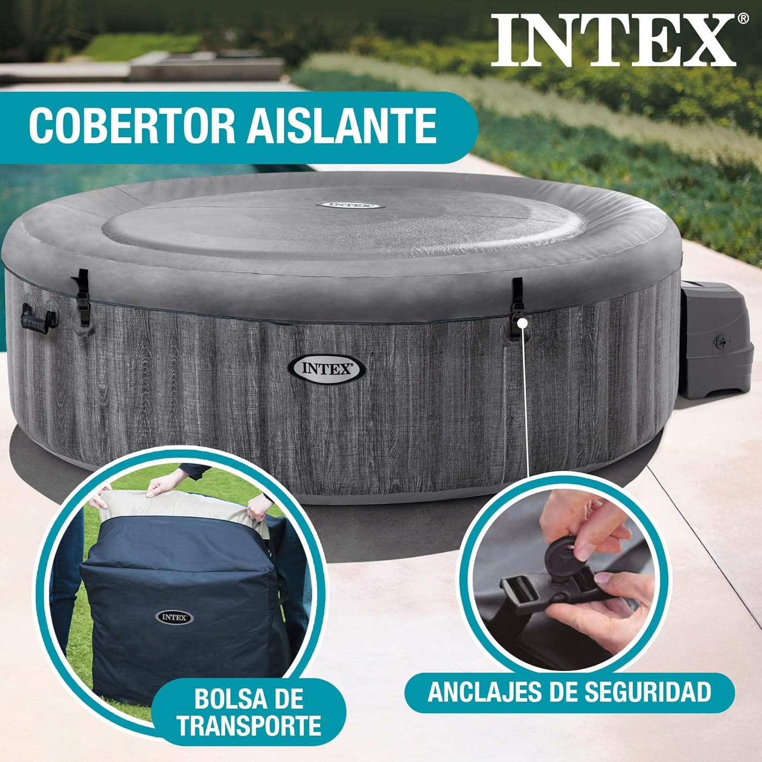 Intex - Pure Spa Baltik 6 places - grand spa gonflable - 28442EX