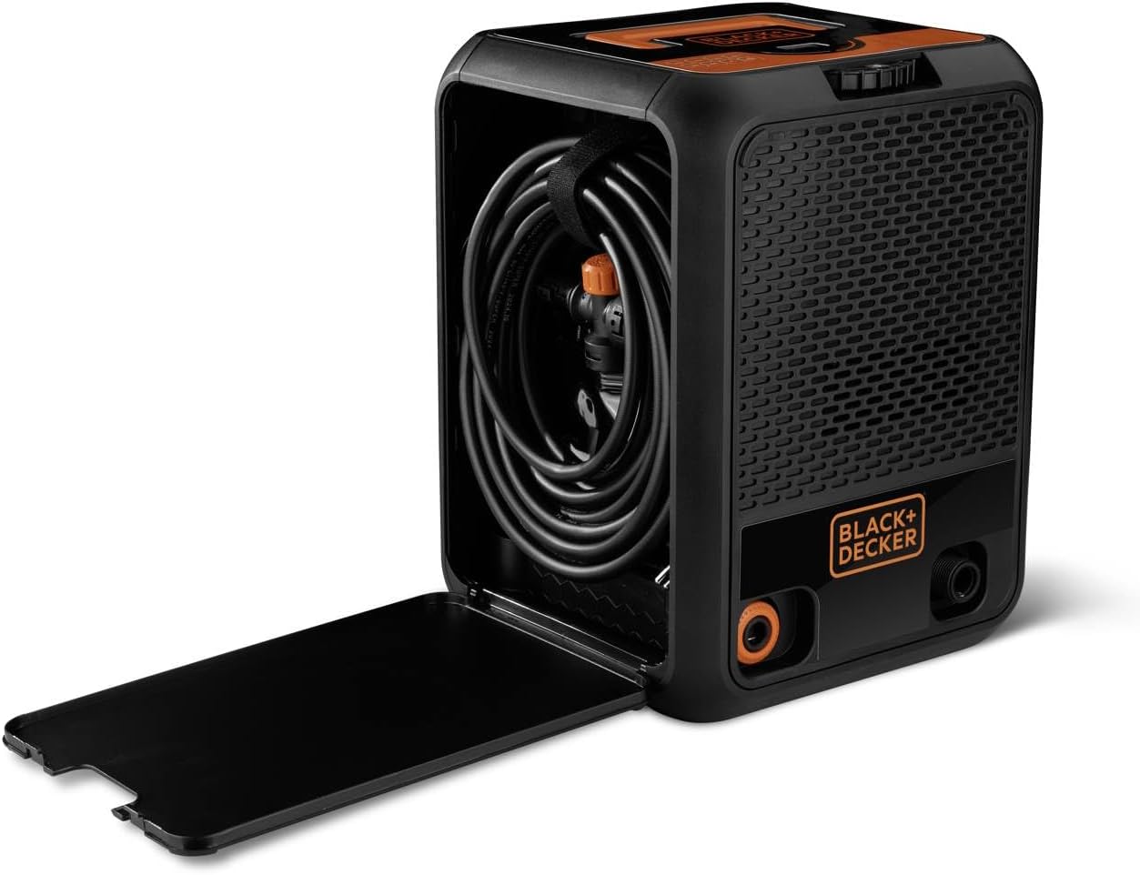 Black+Decker Nettoyeur Haute Pression BXPW1900C, Compact, pour la Voiture et l’extérieur de la Maison, Pression Max. 150 Bar, Débit Max. 460 l/h, Puissance absorbée 1 900 W